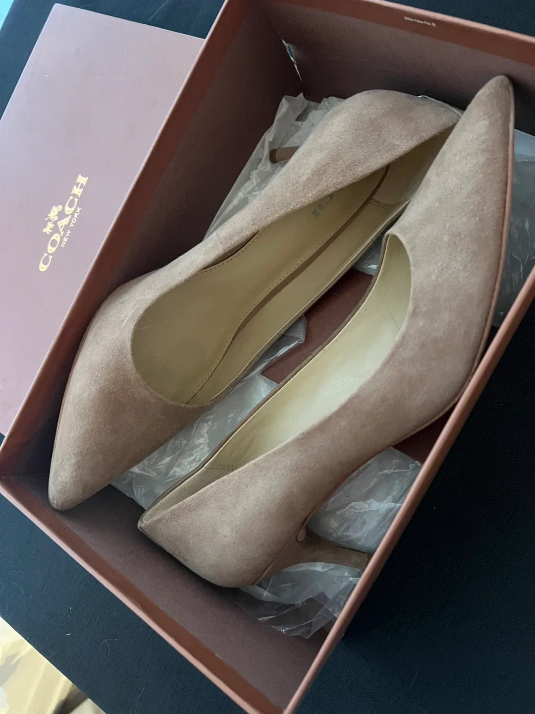 Coach Lacey Suede Heels - Size 9.5M image indicator(2)