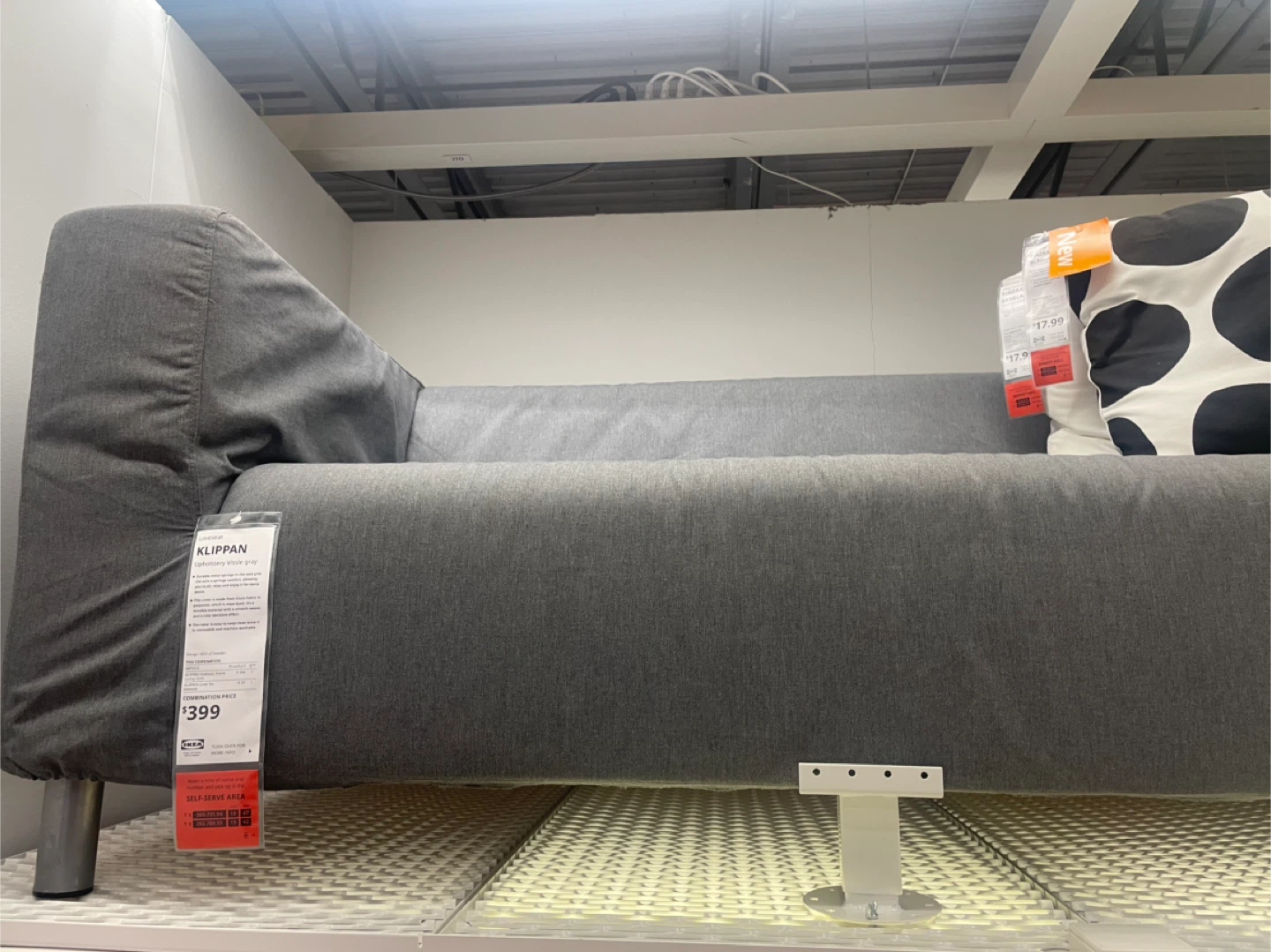 love seat Sofa - Grey - photo 2