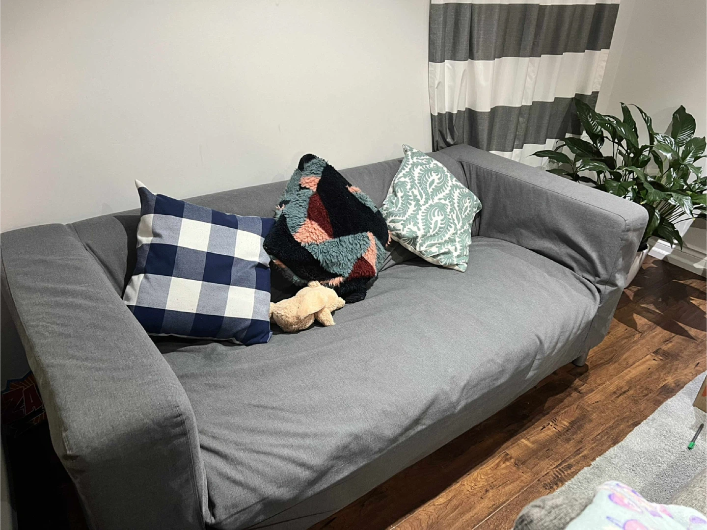 love seat Sofa - Grey