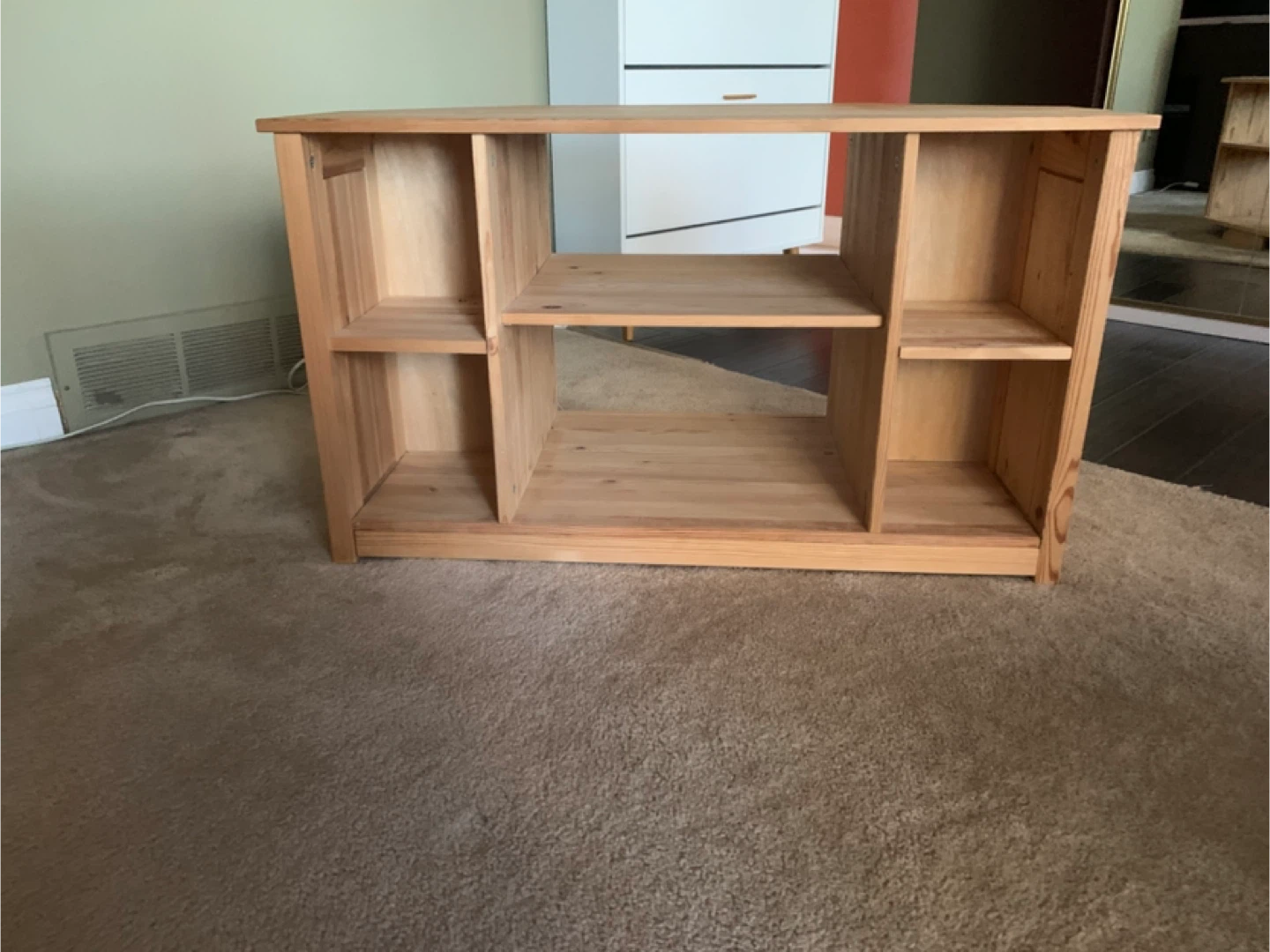 Wooden Corner TV Stand - photo 2