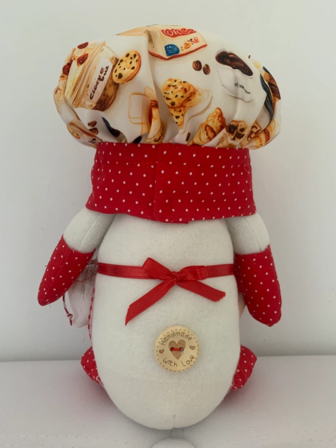 Handmade Chef Gnome with Rolling Pin & Flour Bag - photo 3