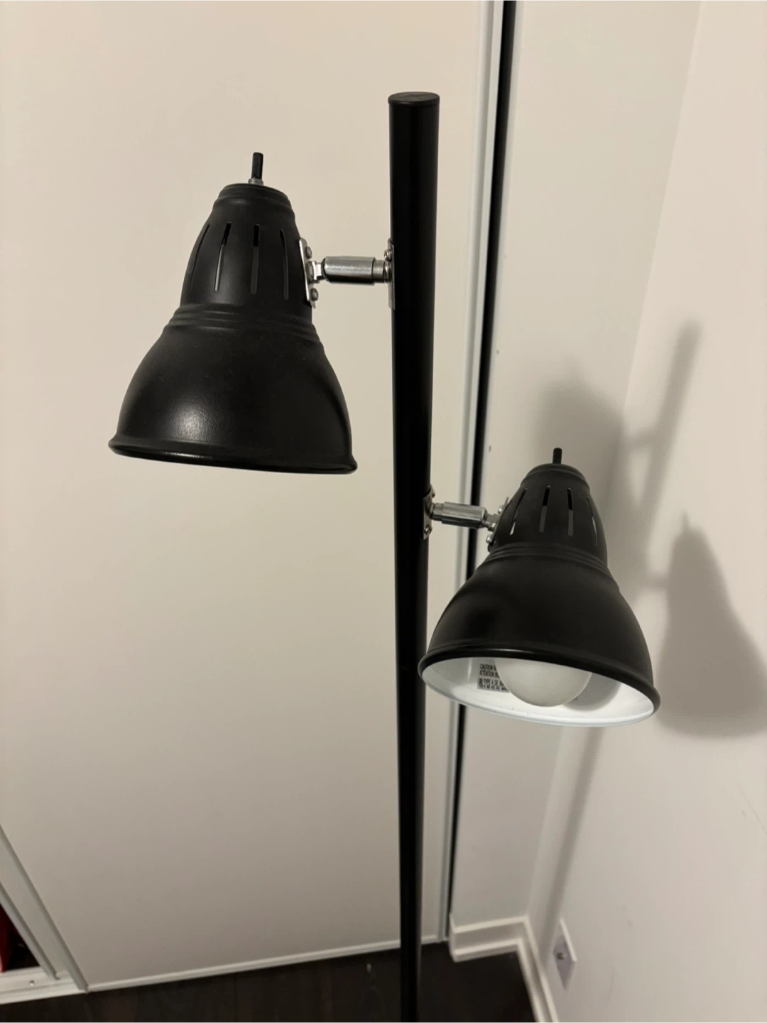 Black Floor Lamp with Adjustable Lights - photo 2