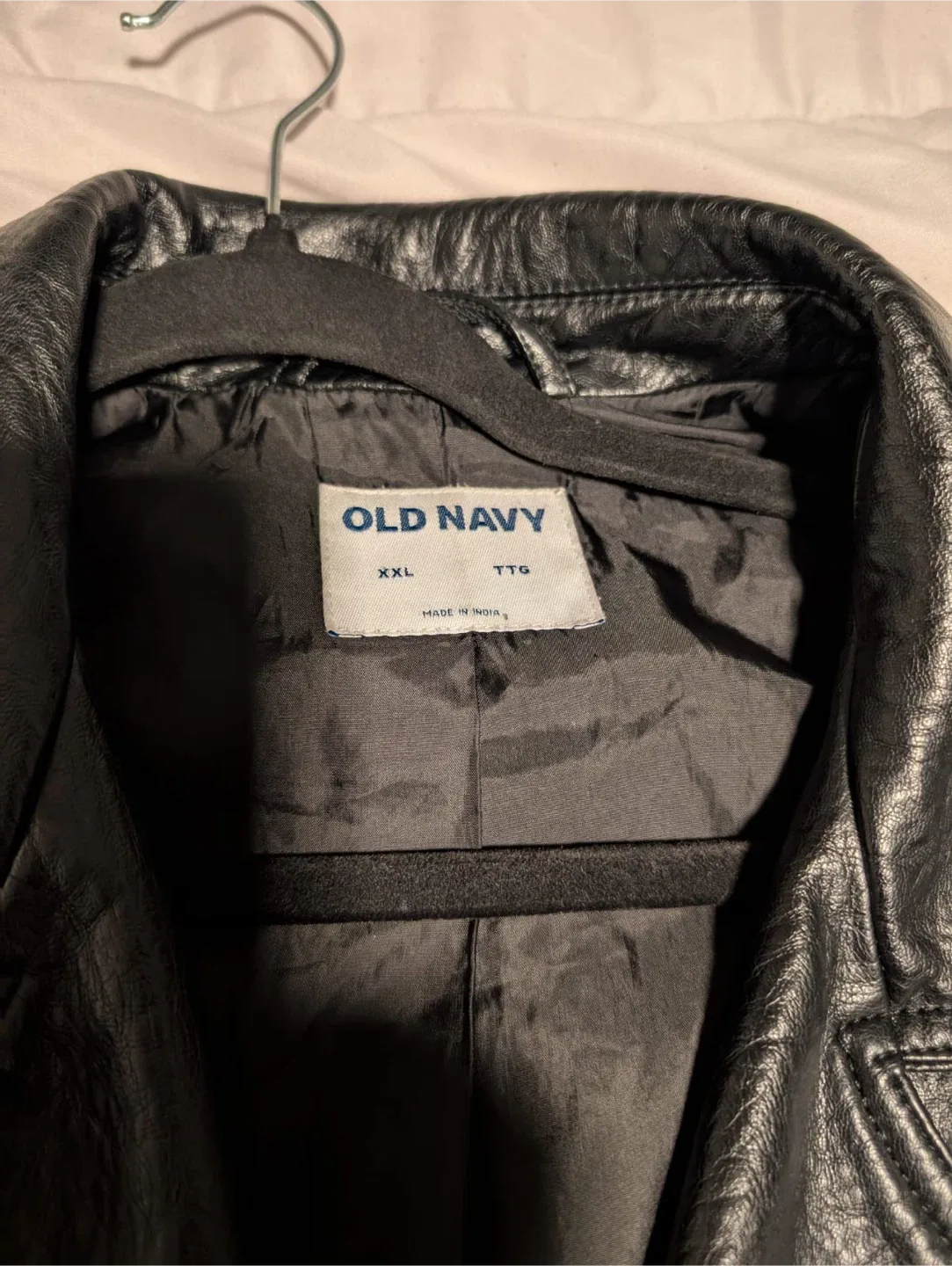 Old Navy Black Faux Leather Jacket - XXL image indicator(3)