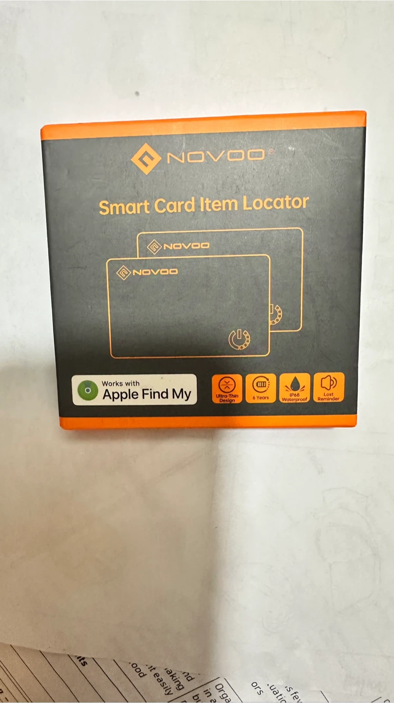 2 Pack Noovo Wallet Tracker Card SmartCard - Apple Find My