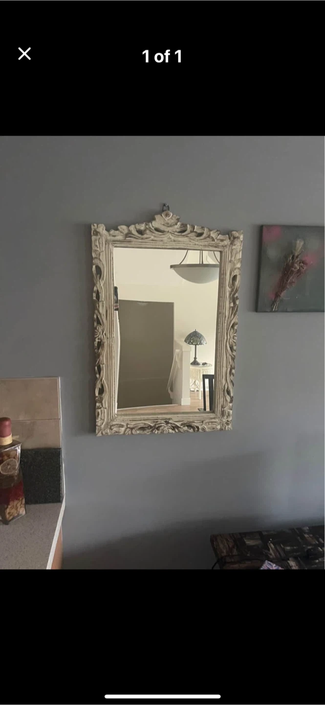 Vintage Ornate Framed Mirror