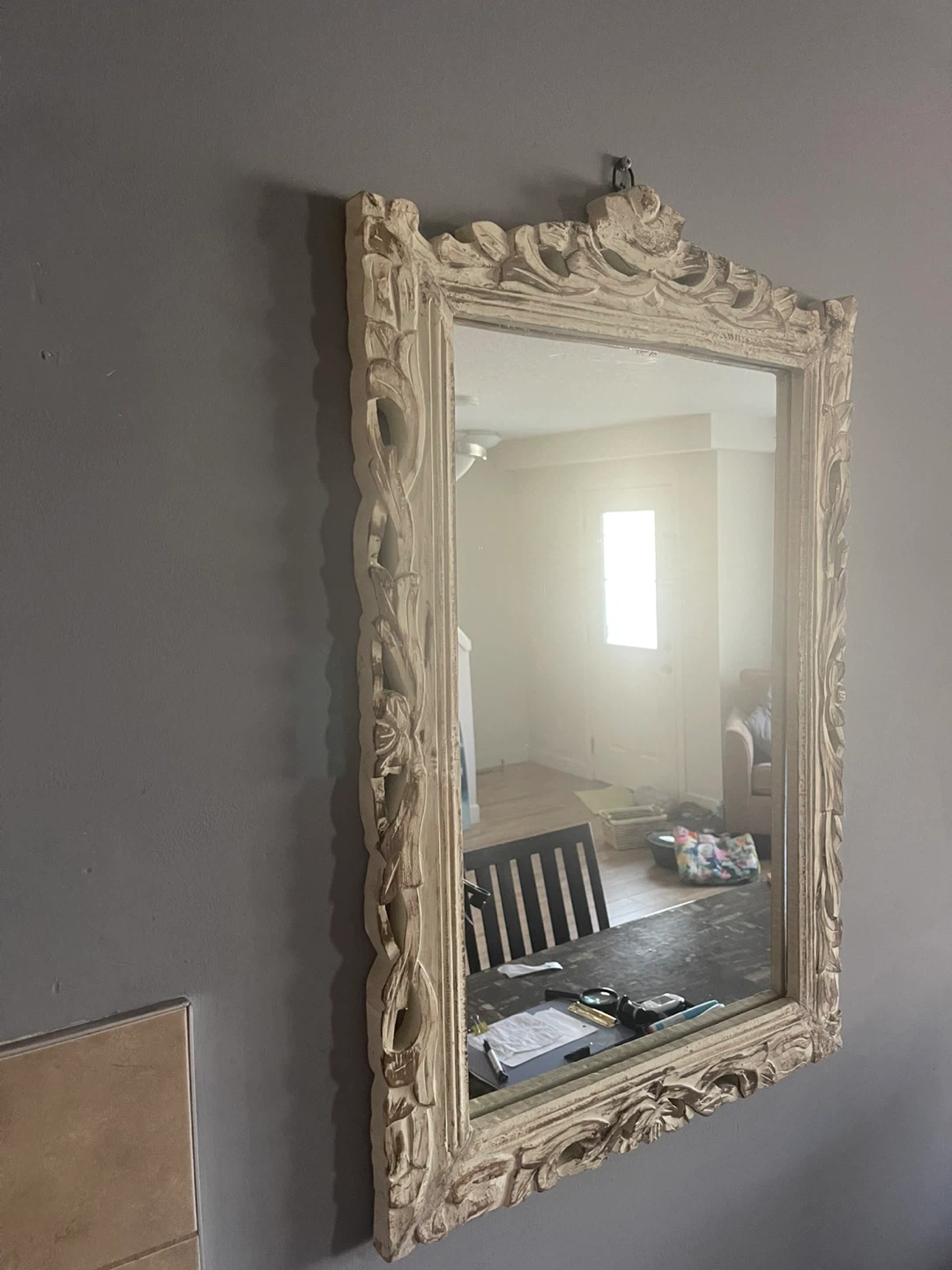 Vintage Ornate Framed Mirror - photo 2