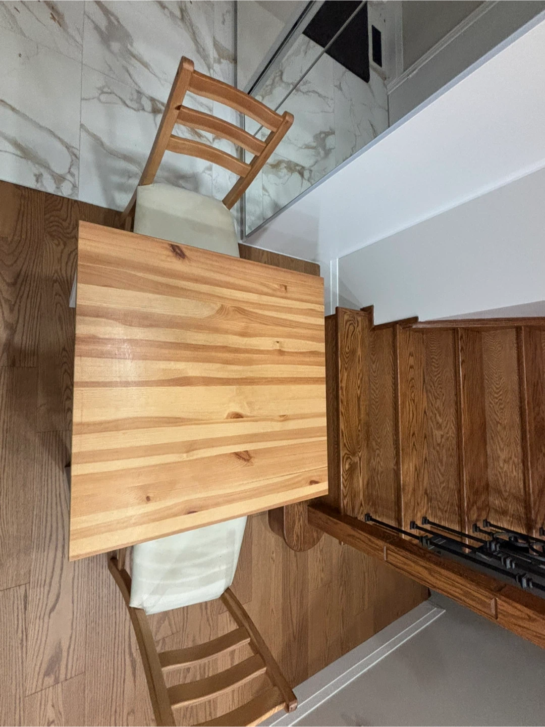 Wooden Dining Table with 2 Chairs - photo 3