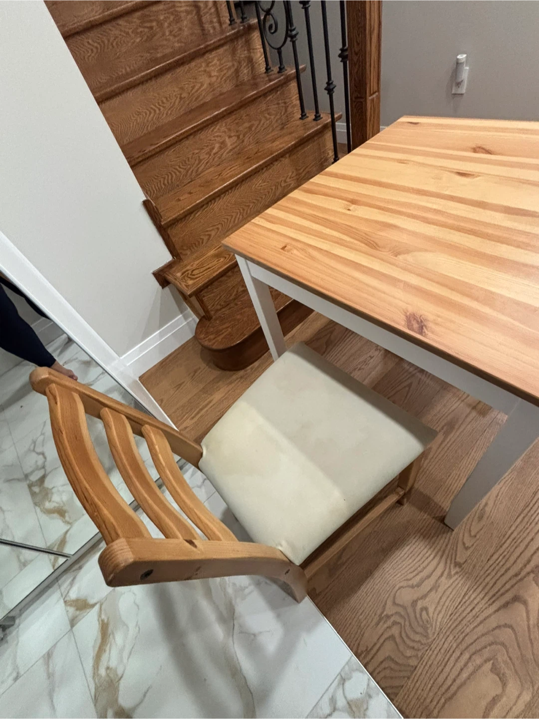 Wooden Dining Table with 2 Chairs - photo 5