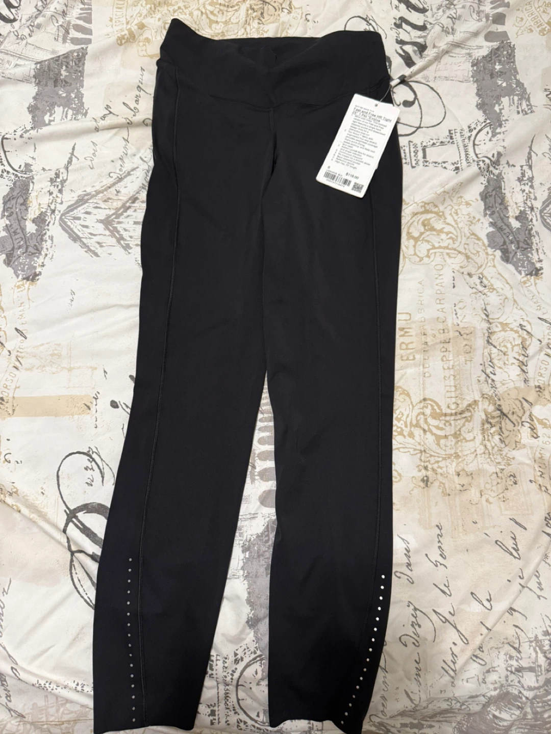 Lululemon Fast and Free HR Tight 25" 1 Pkt *Evolve - Size 6