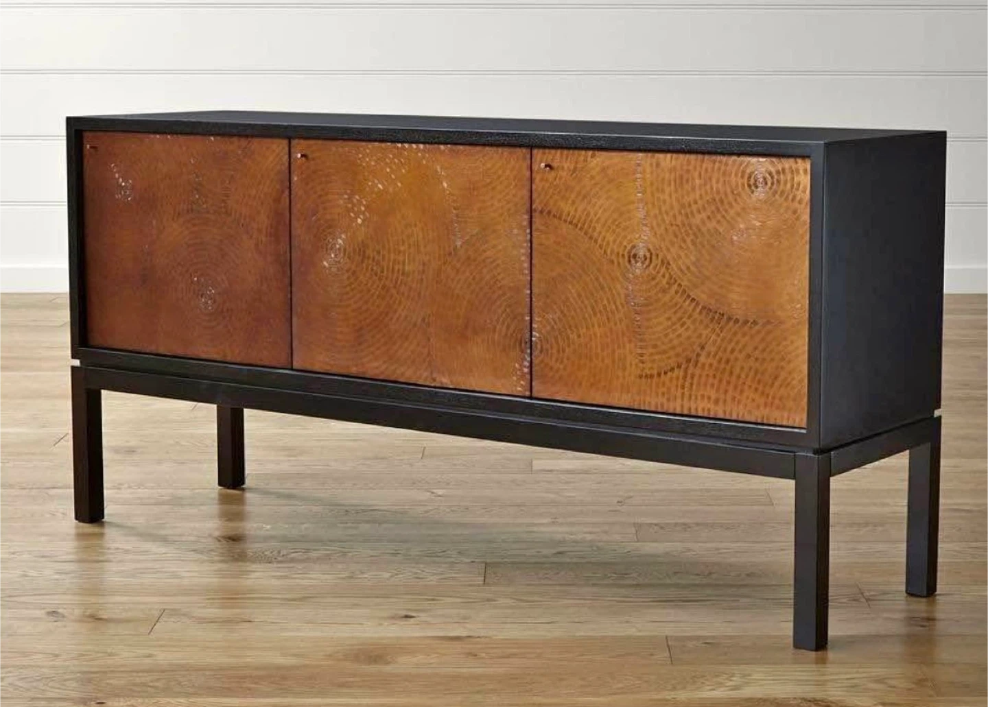 Crate & Barrel Sideboard with Bar Cabinet (2)