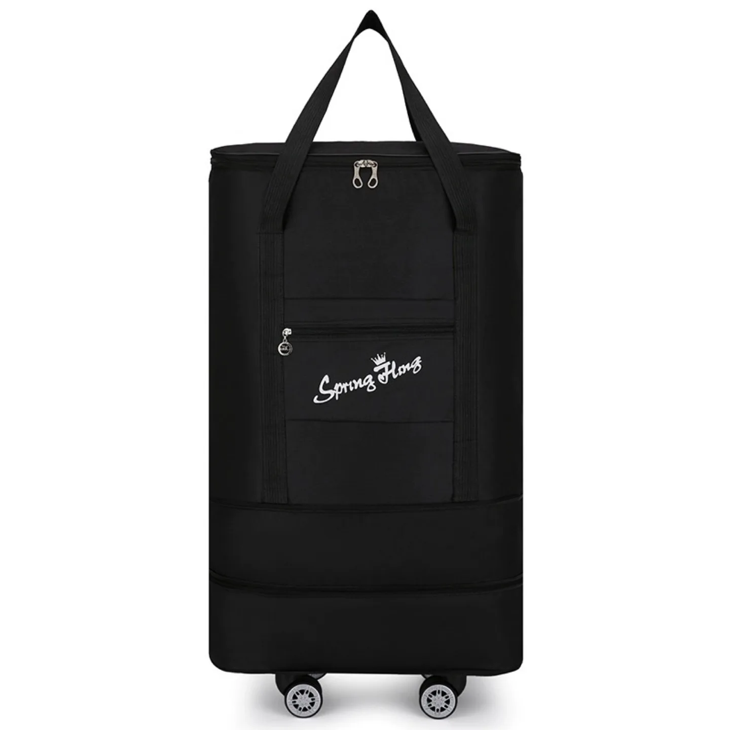 Black soft suitcase for shopping, storage and moving thumbnail