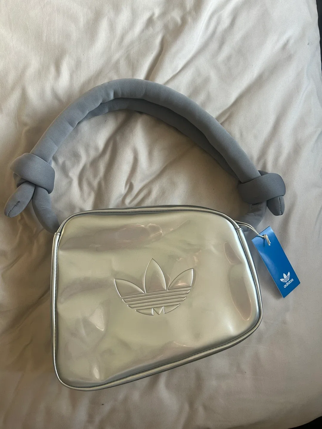Adidas Silver Shoulder Bag - Brand New! thumbnail