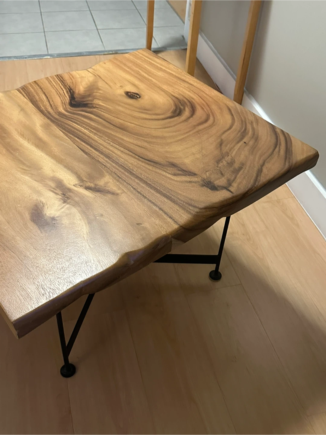 Wood Coffee Table with Metal Legs live edge coffee table - photo 2