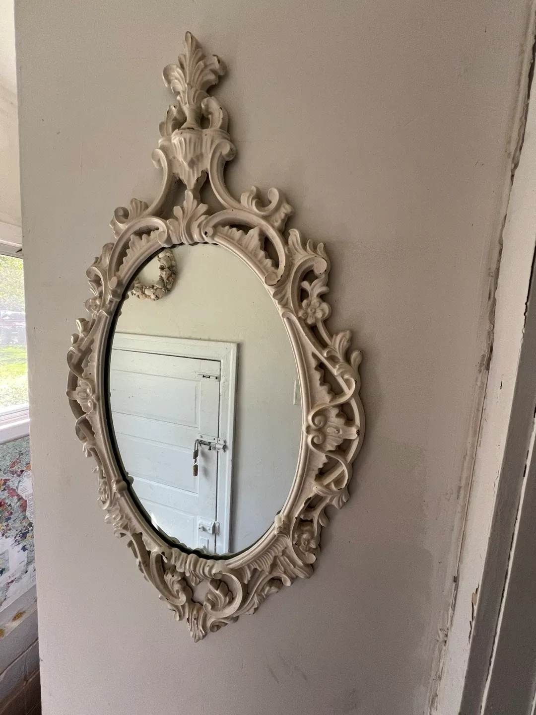 Ornate Oval Wall Mirror thumbnail