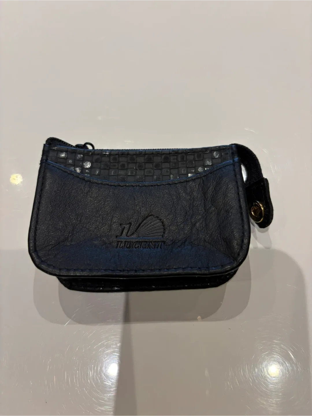 Lucent Black Leather Coin Purse thumbnail