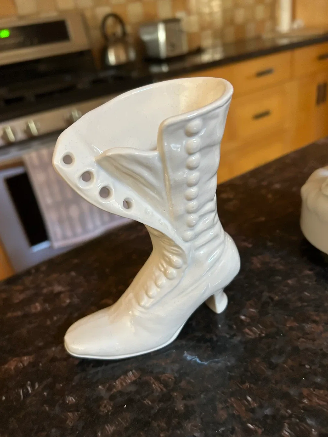 Vintage Ceramic Boot Vase image indicator(3)