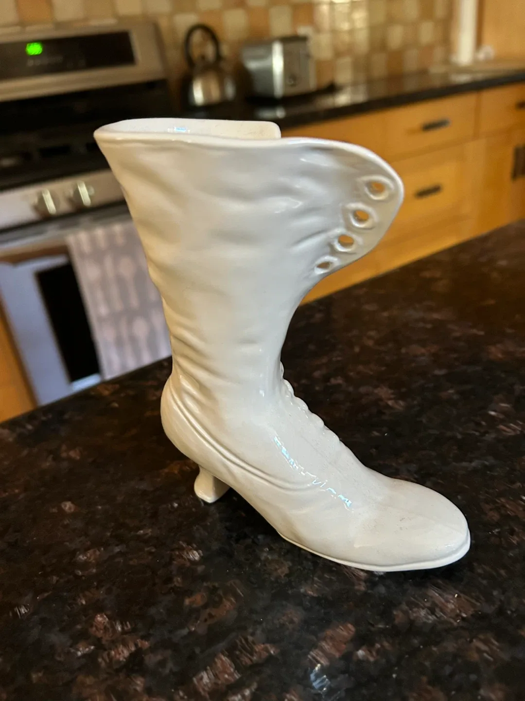Vintage Ceramic Boot Vase image indicator(2)