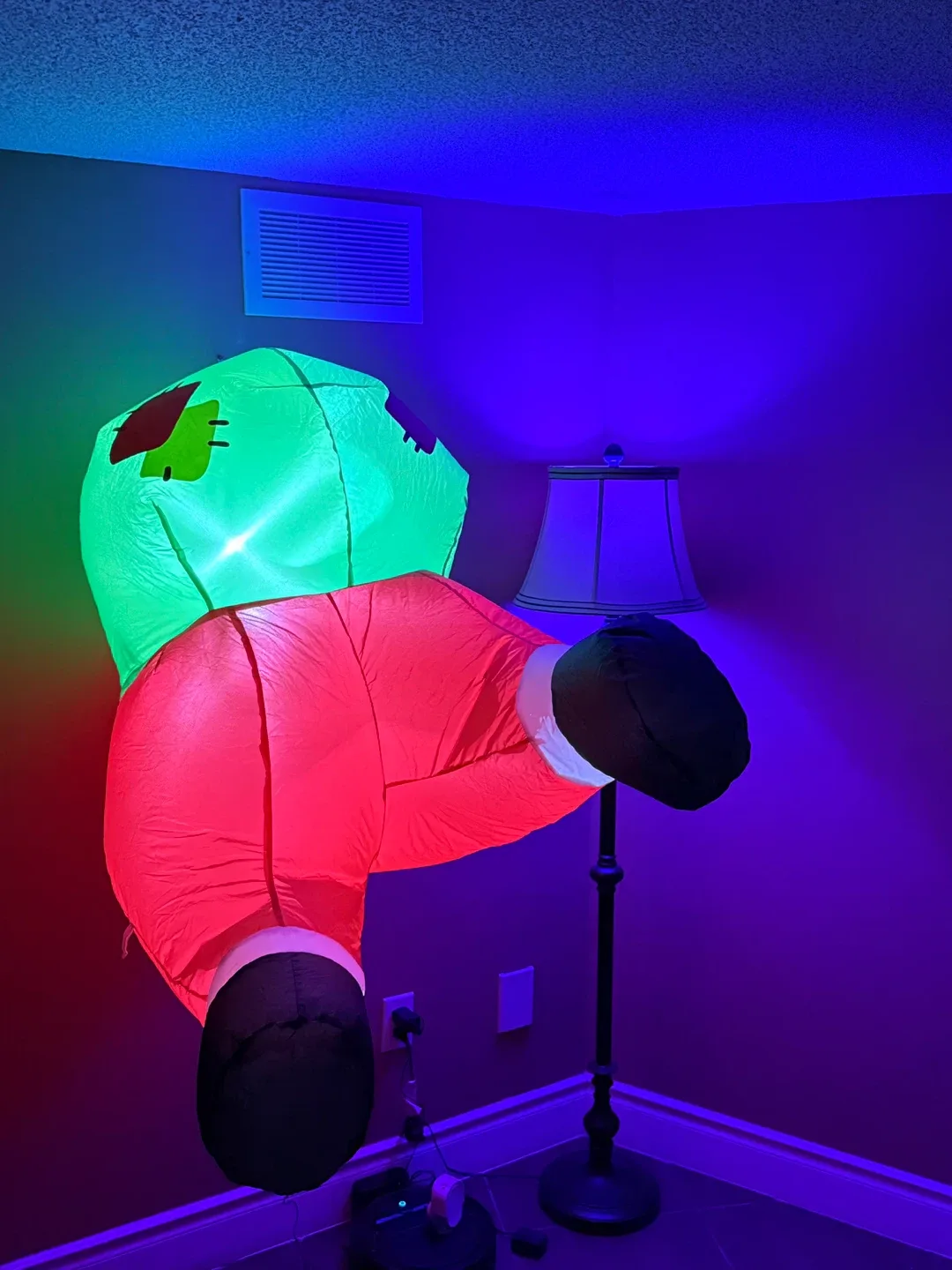 JOIEDOMI Santa Butt Stuck in Window Inflatable image indicator(3)