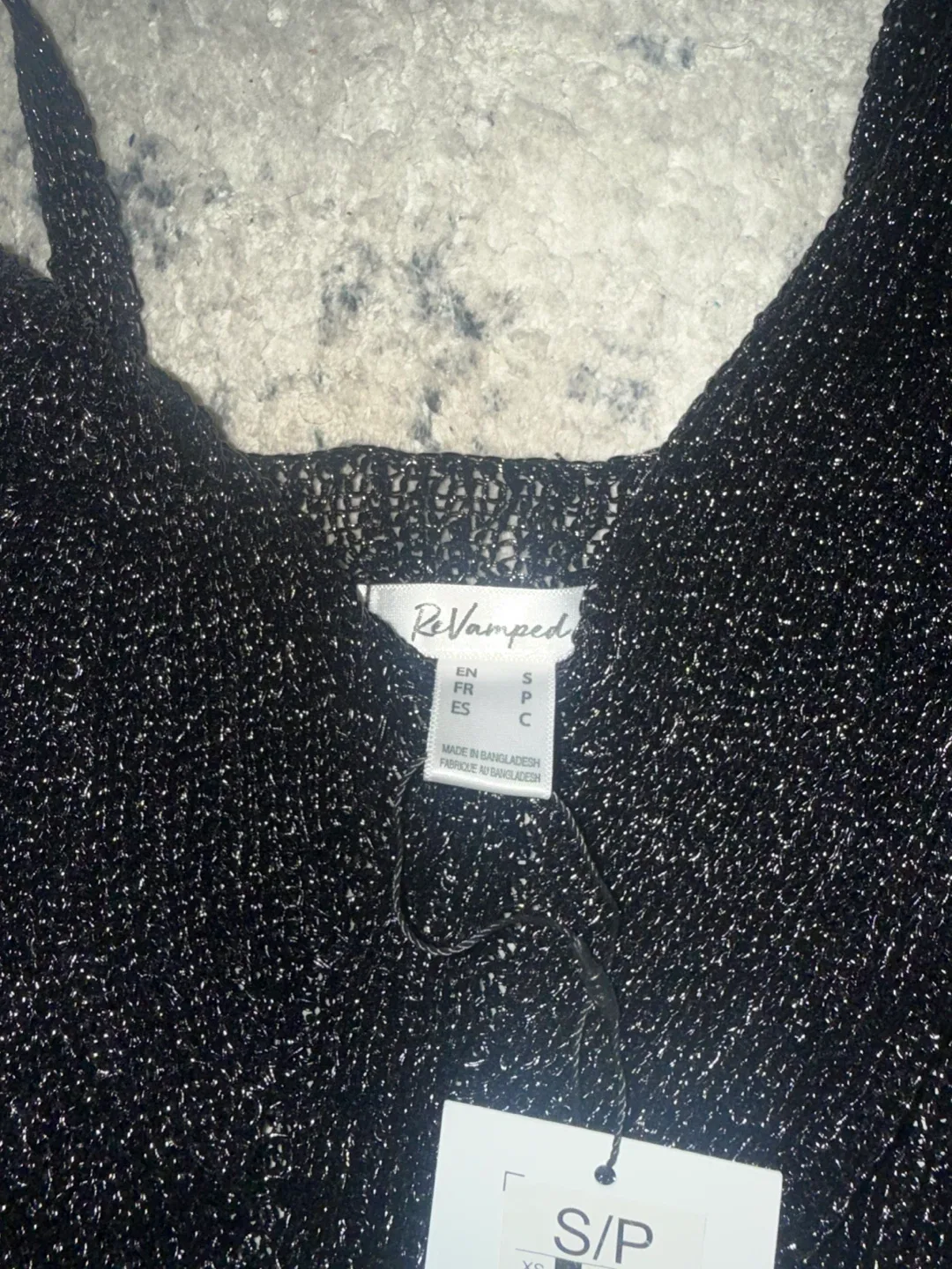ReVamped Black Knit Top - Size S image indicator(3)