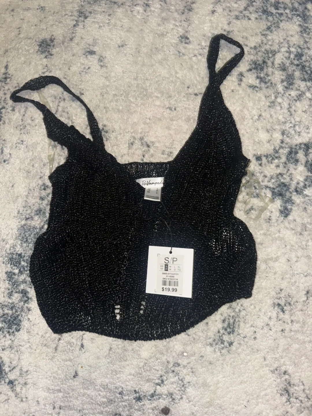 ReVamped Black Knit Top - Size S image indicator(2)