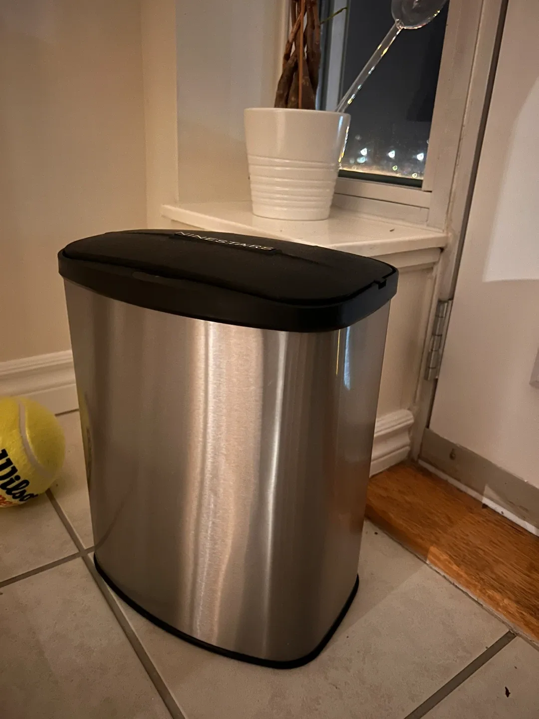 NineStars DZT-8-1 Touchless Motion Sensor Trash Can thumbnail