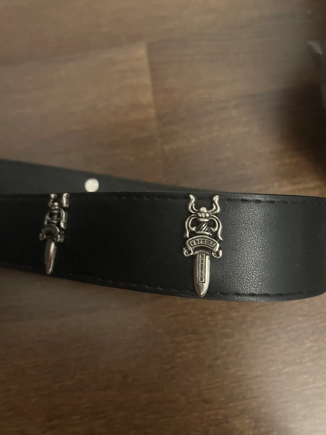 Chrome Hearts Black Leather Belt image indicator(2)