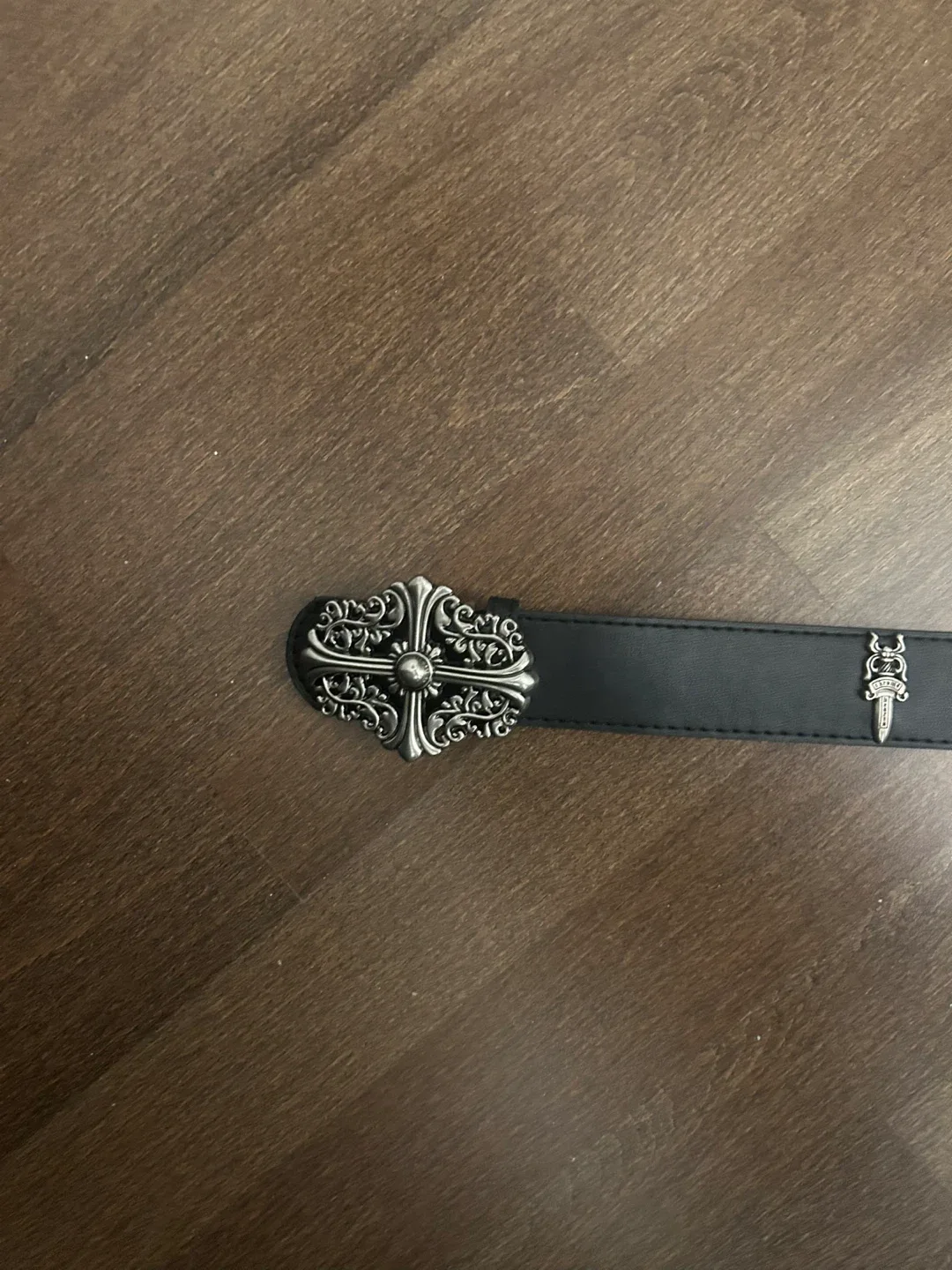 Chrome Hearts Black Leather Belt image indicator(3)