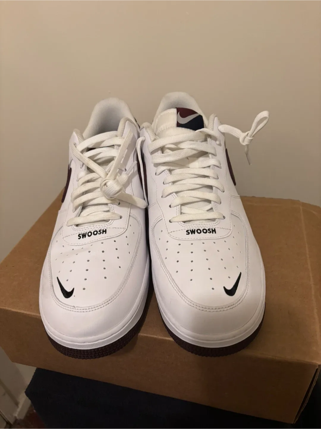 Nike Air Force 1 Low White/Burgundy image indicator(4)