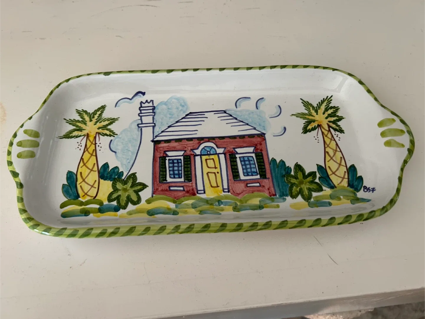 Hand-Painted Decorative Tray thumbnail