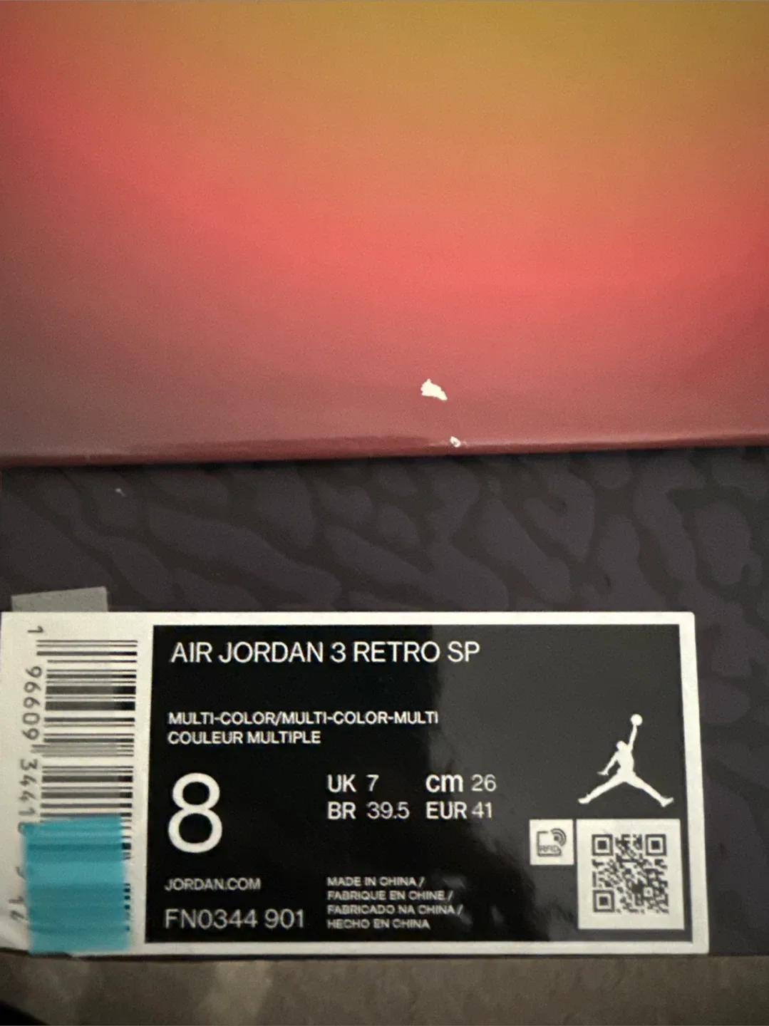 Jordan 3 Retro Muslin Size US 8 image indicator(7)