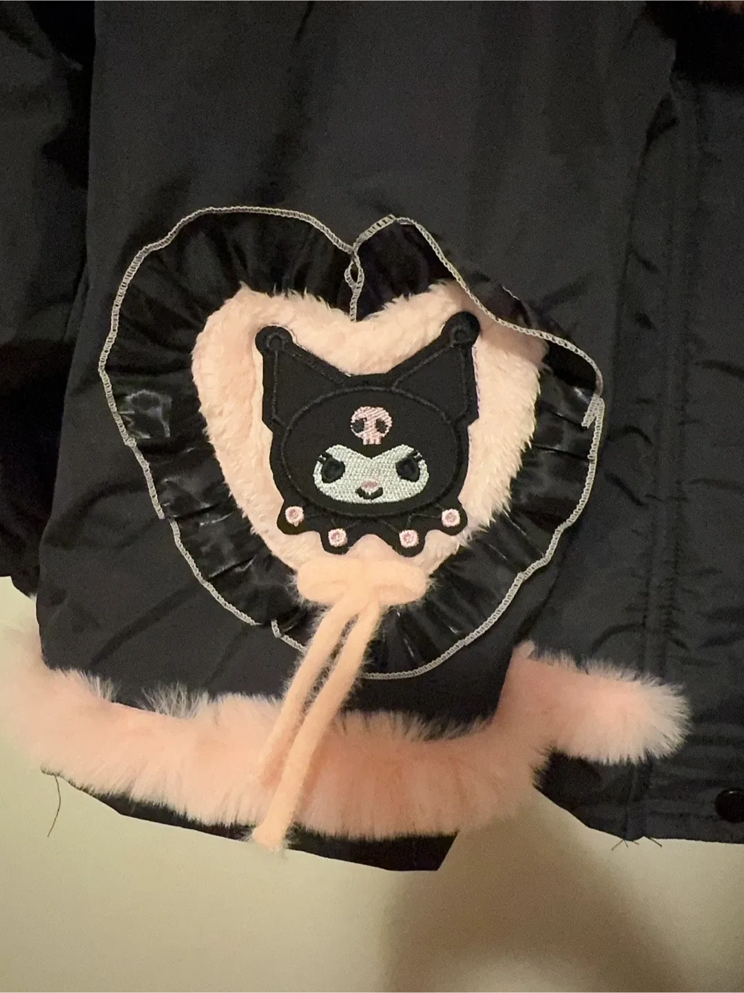 Kuromi Black & Pink Winter Coat Toddler size 6-7T image indicator(3)