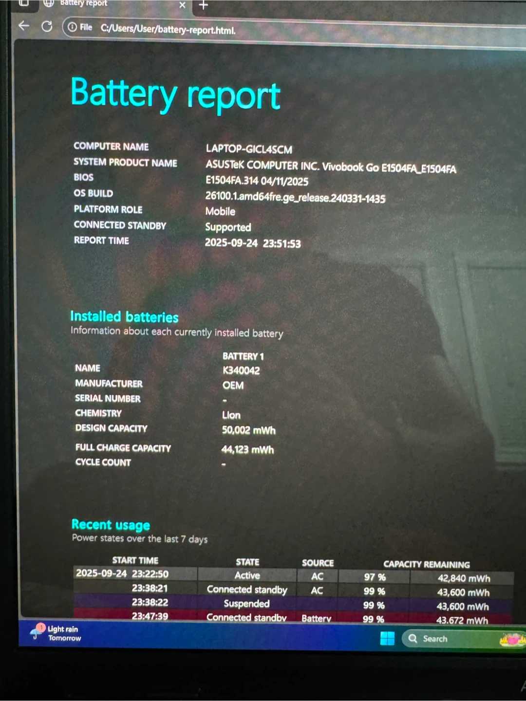 ASUS Vivobook Go E1504FA - Ryzen 5 7520U, Radeon Graphics - photo 5