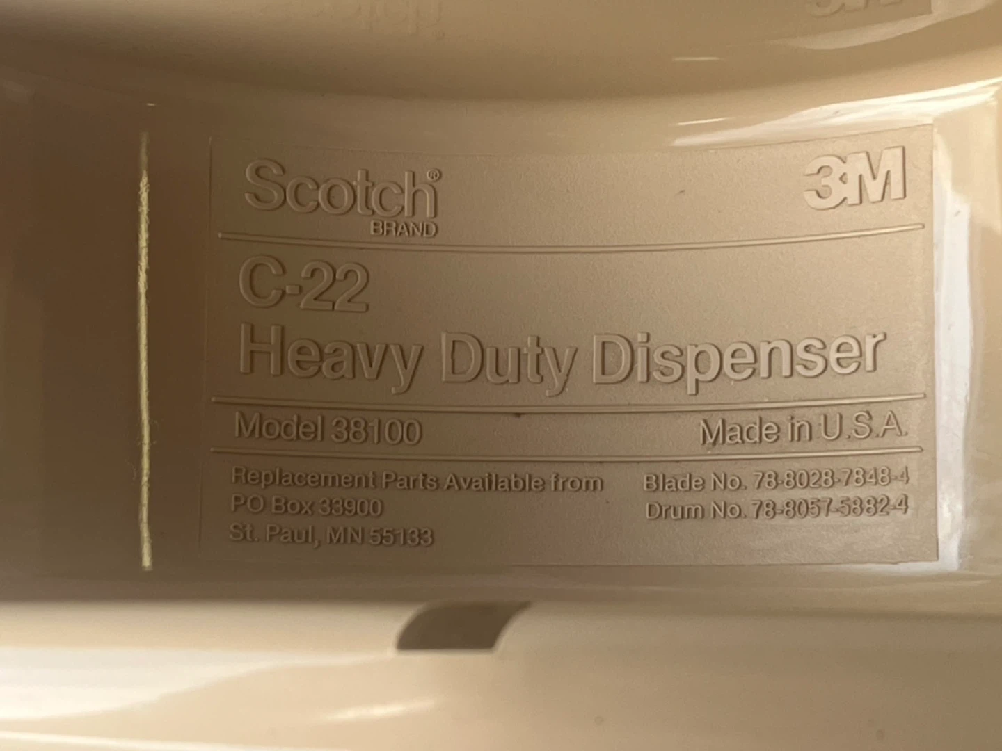 Scotch 3M C-22 Heavy Duty Tape Dispenser - photo 3