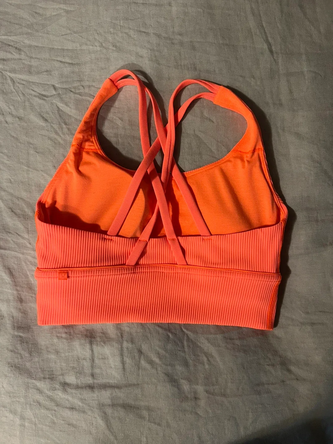 Lululemon Energy Longline Bra Ribbed Luxtreme *B-D Cups- size 6 image indicator(5)