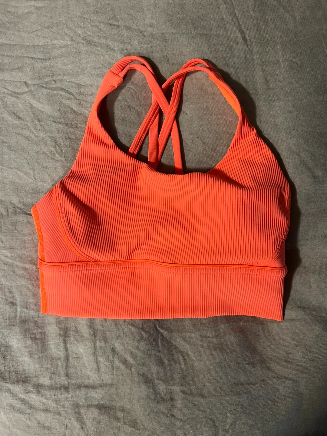 Lululemon Energy Longline Bra Ribbed Luxtreme *B-D Cups- size 6 image indicator(4)