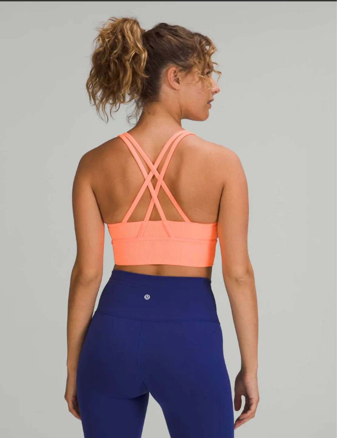 Lululemon Energy Longline Bra Ribbed Luxtreme *B-D Cups- size 6 image indicator(2)