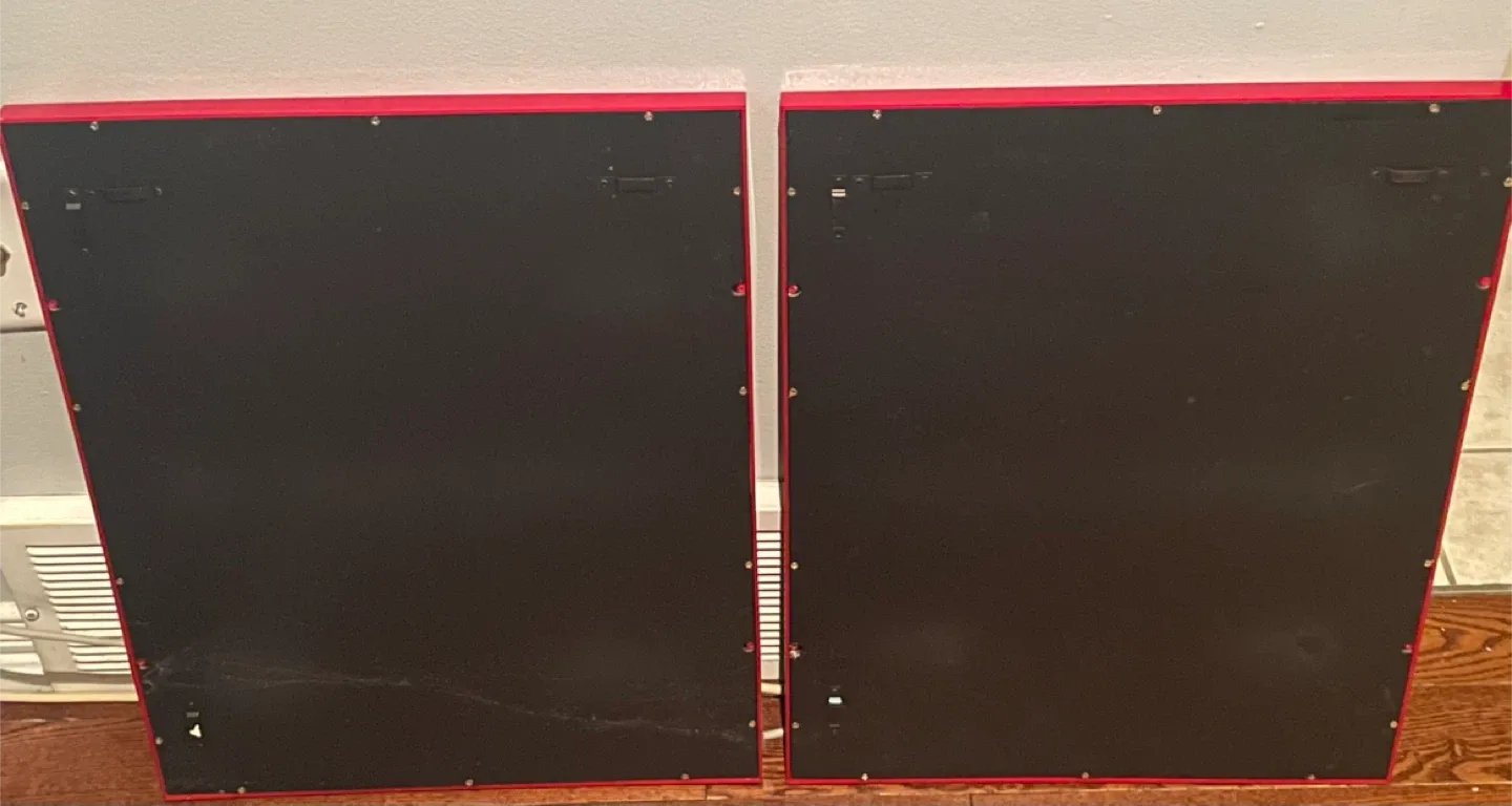 Red Framed Mirrors - Set of 2 image indicator(2)