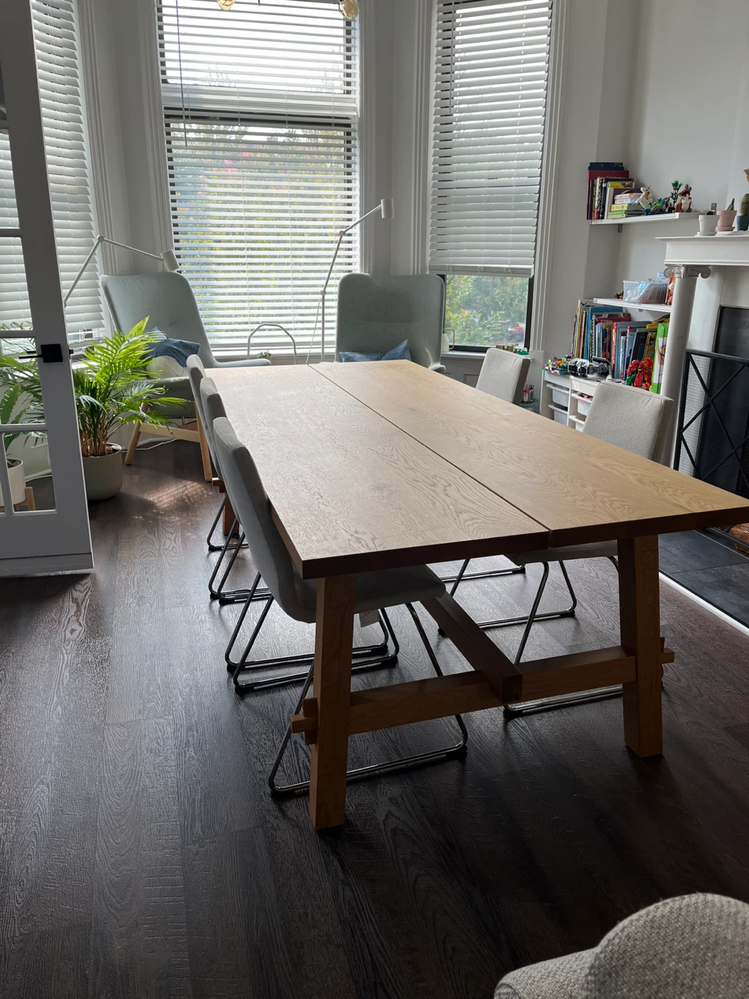 IKEA MÖCKELBY Oak Table, 92 1/2x39 3/8 " - photo 3