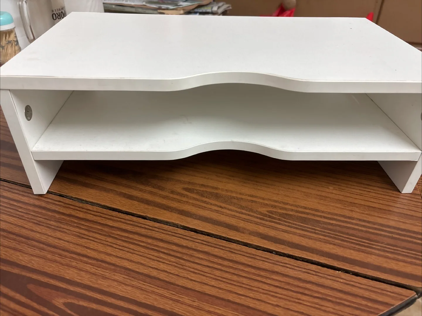 White Monitor Stand Riser image indicator(2)