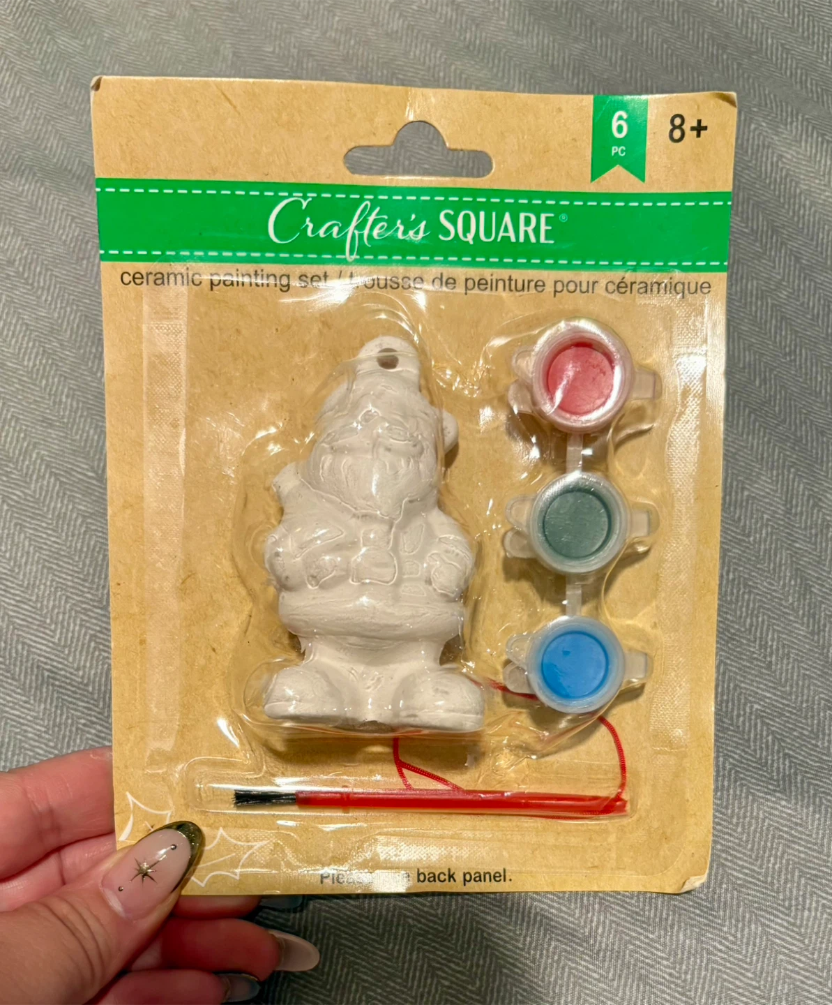 Crafter's Square Ceramic Santa Ornament Painting Set