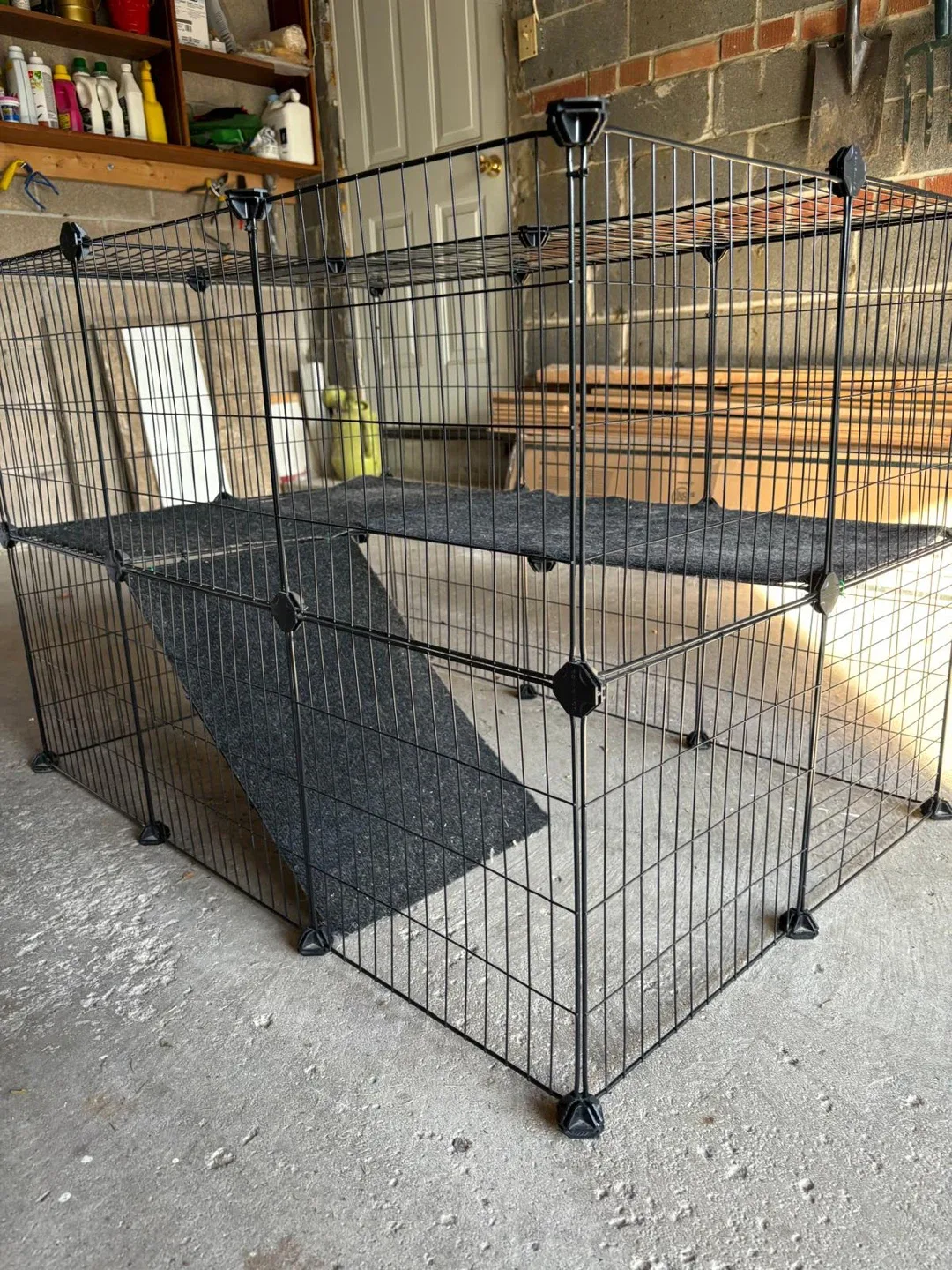 Wire Pet Playpen with Platforms image indicator(2)