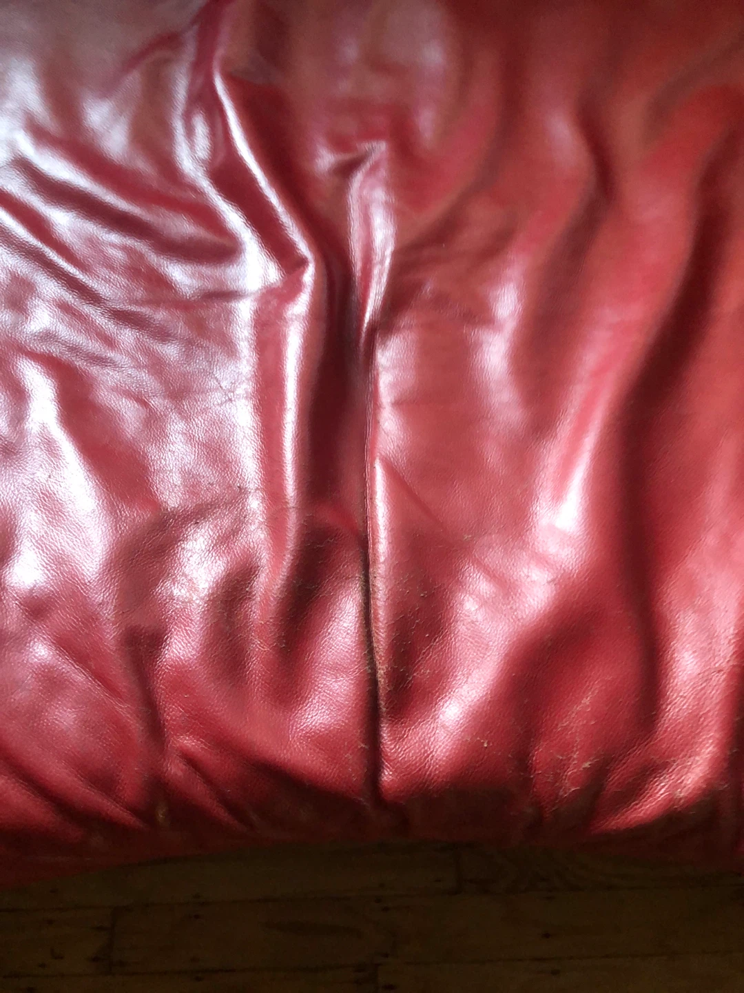 Red Curved Sofa - photo 3