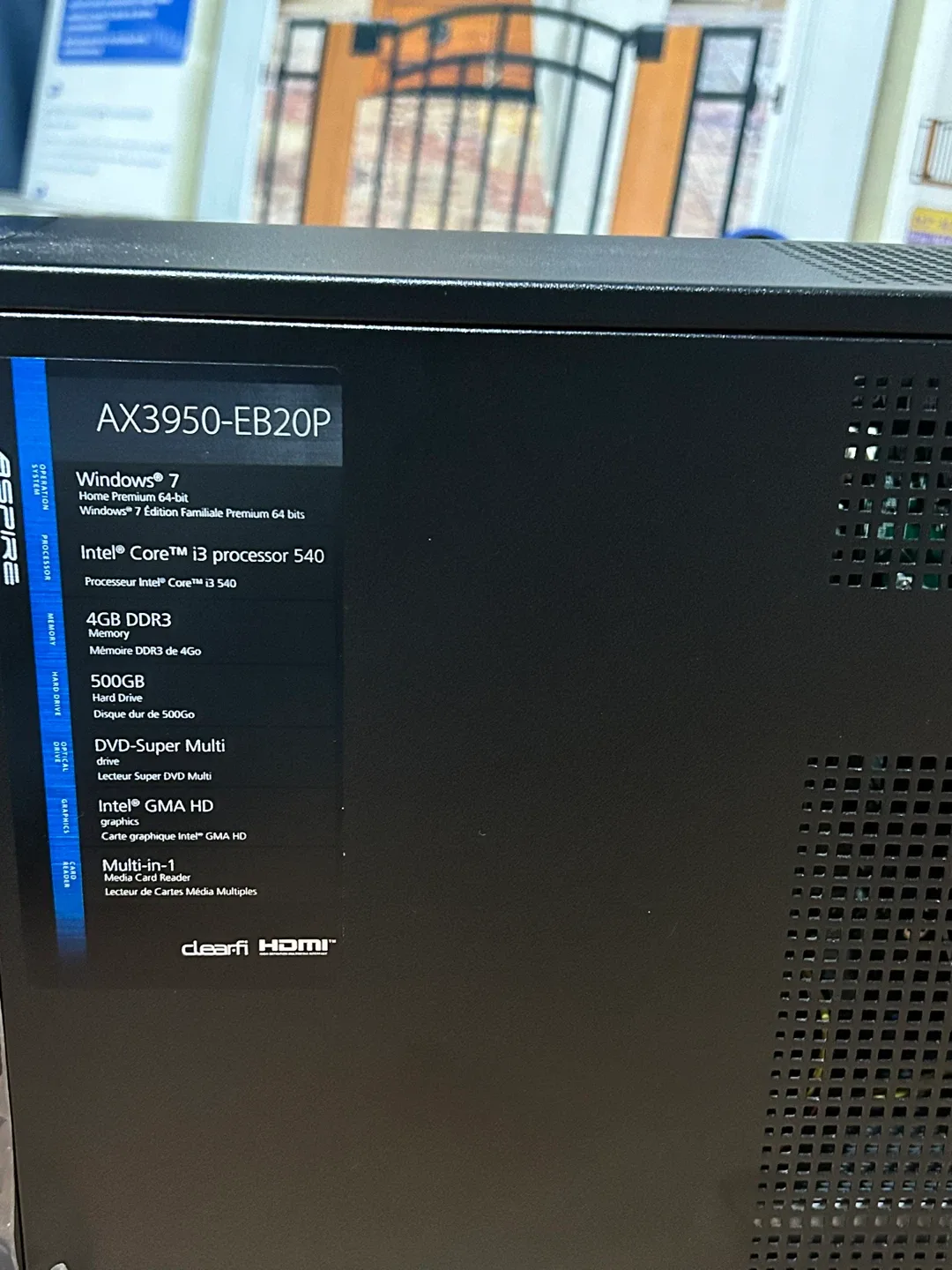 Acer Aspire AX3950-EB20P Desktop PC with Dell Monitor image indicator(3)