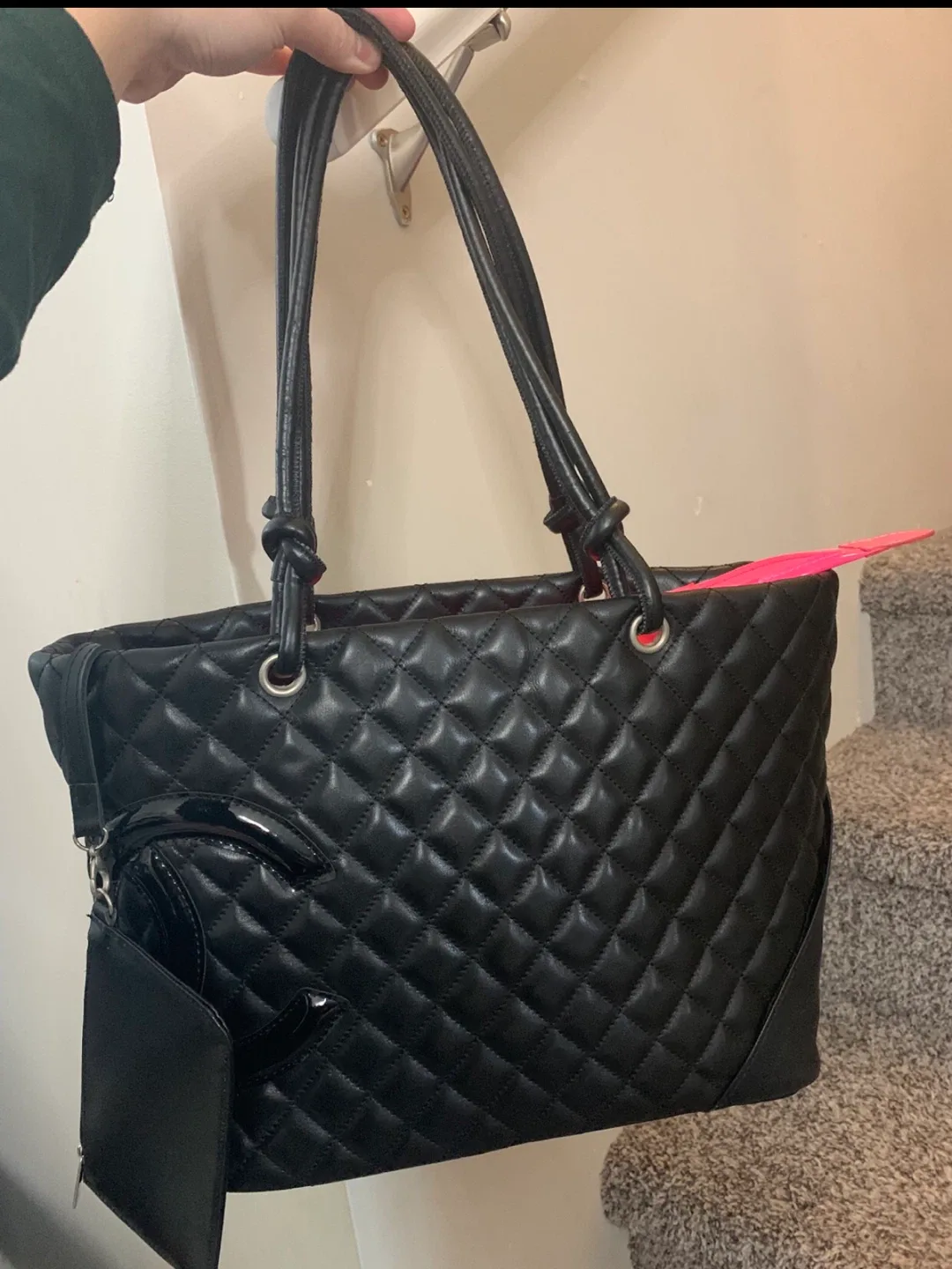 Quilted leather Tote thumbnail