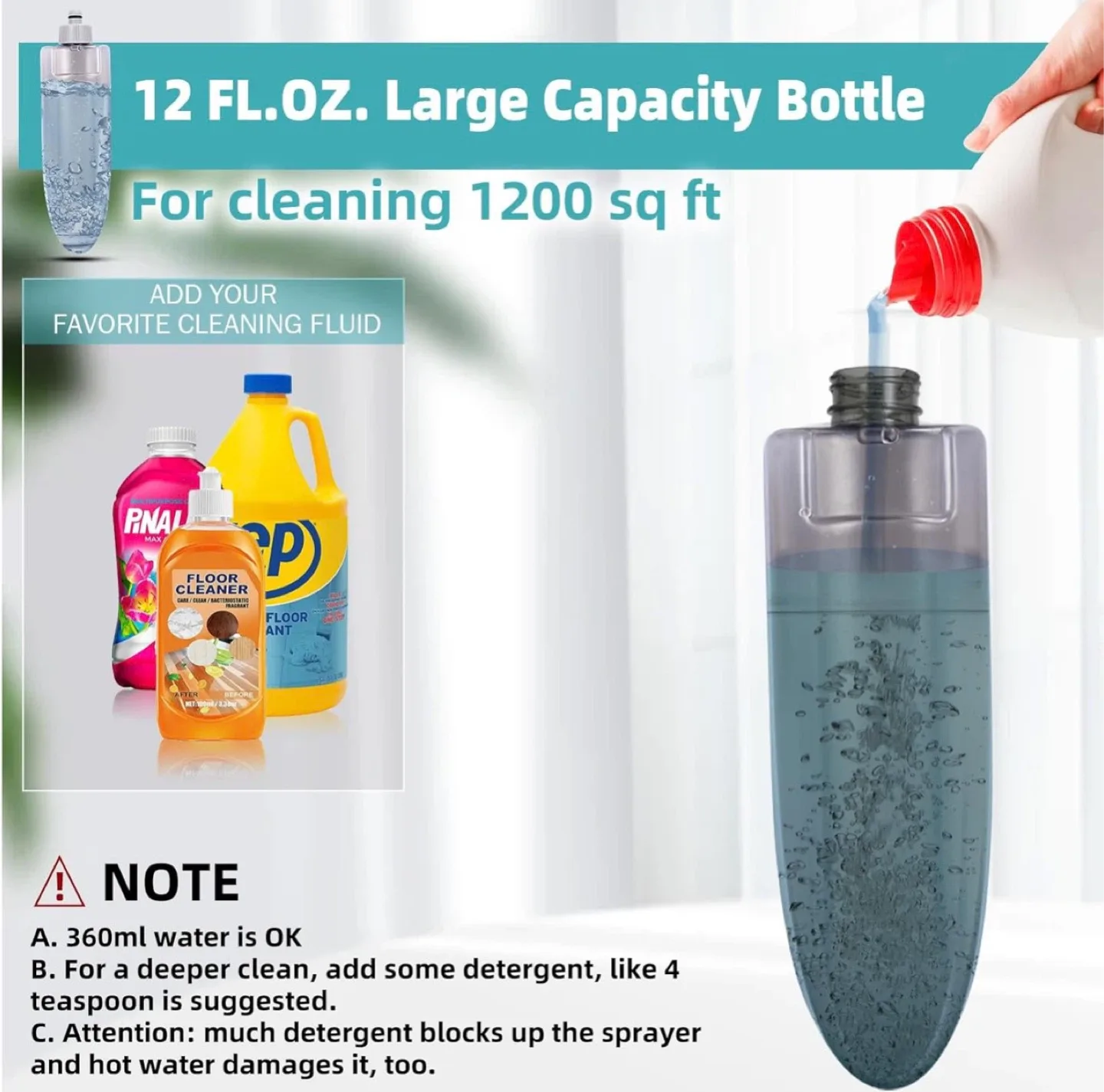 Microfiber Spray Mop for Floor Cleaning Wet Dry,360 Degree image indicator(4)
