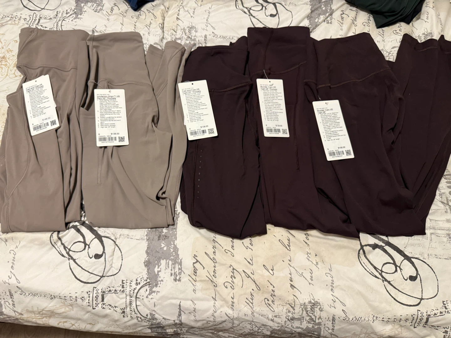 Lululemon Leggings Size 6 & 8