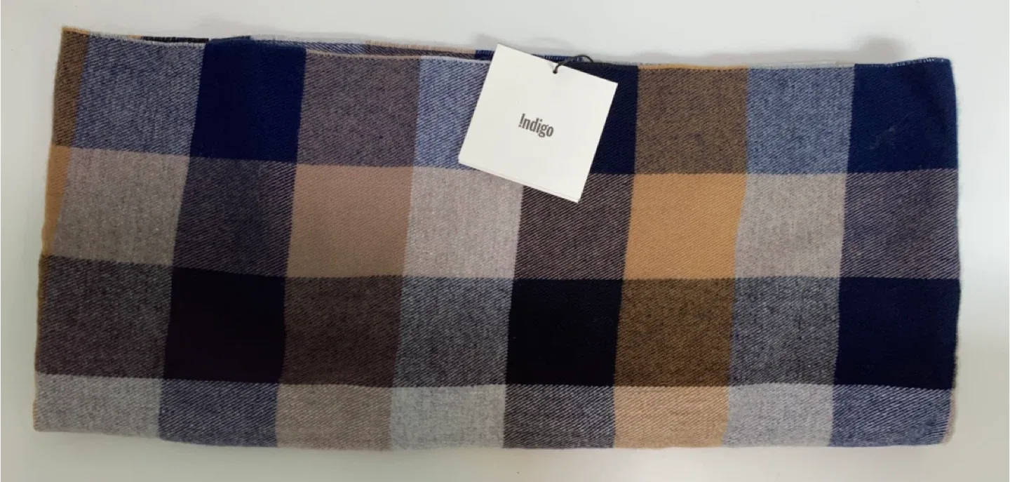 Large plaid scarf thumbnail