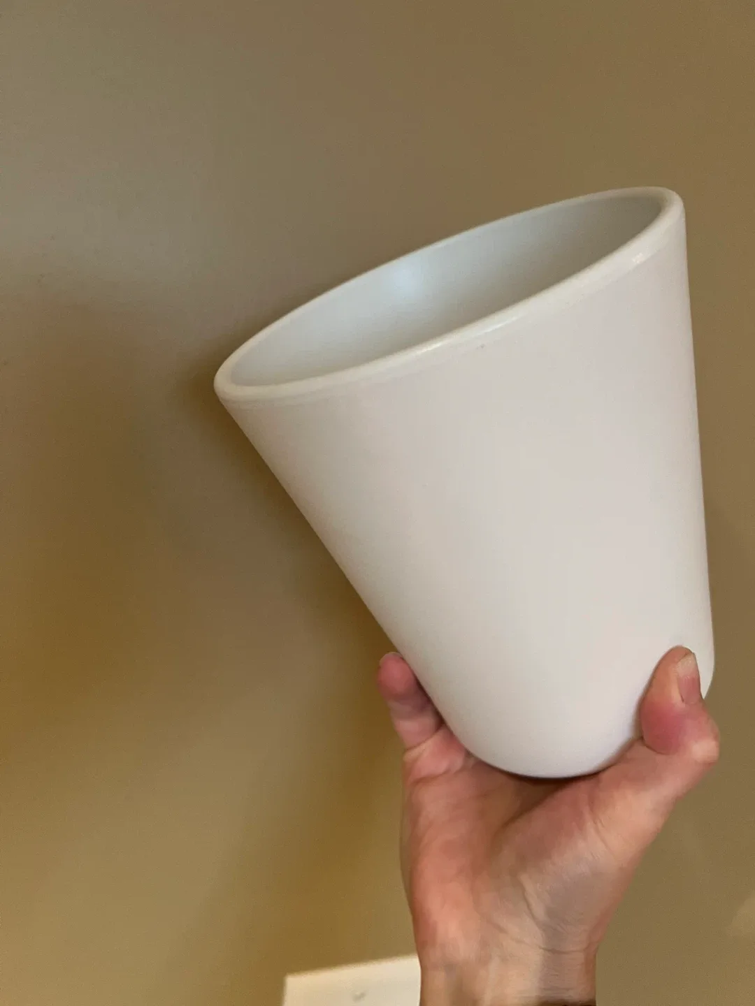 Vintage German Planter - White Ceramic thumbnail