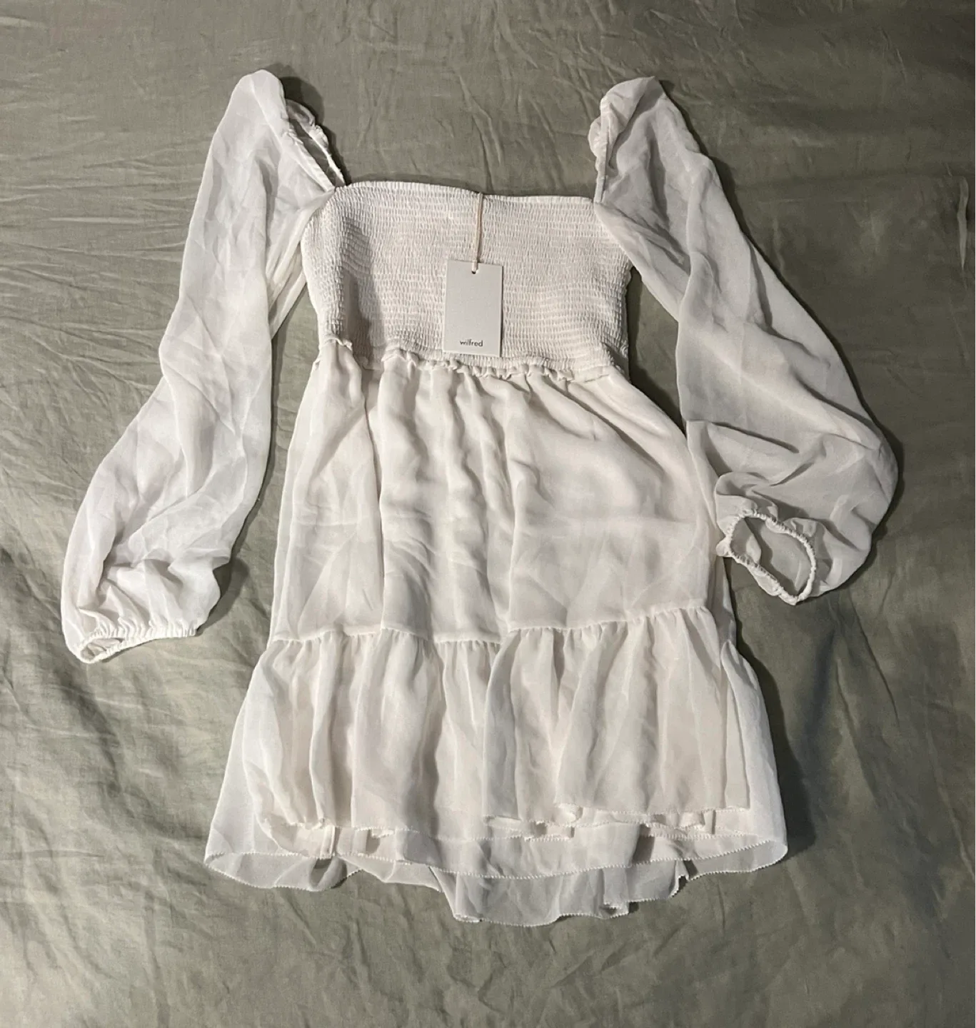 NWT Aritzia Wilfred Tempest Mini Dress - size small image indicator(9)