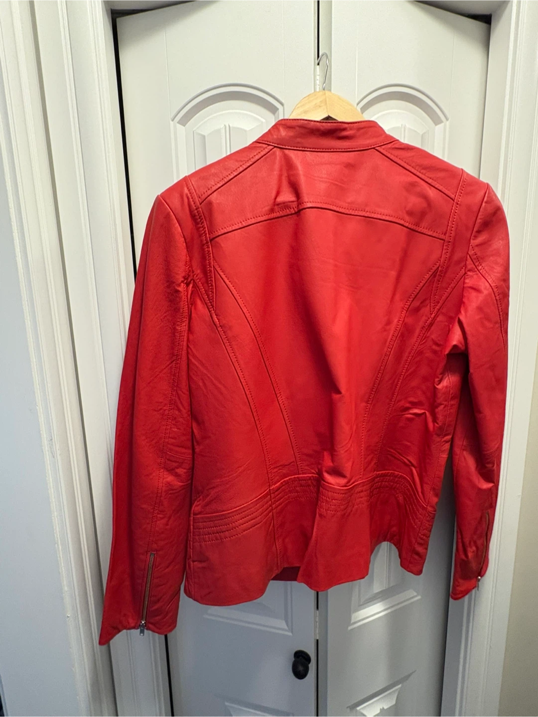 Danier Nola Red Leather Jacket XL - photo 2